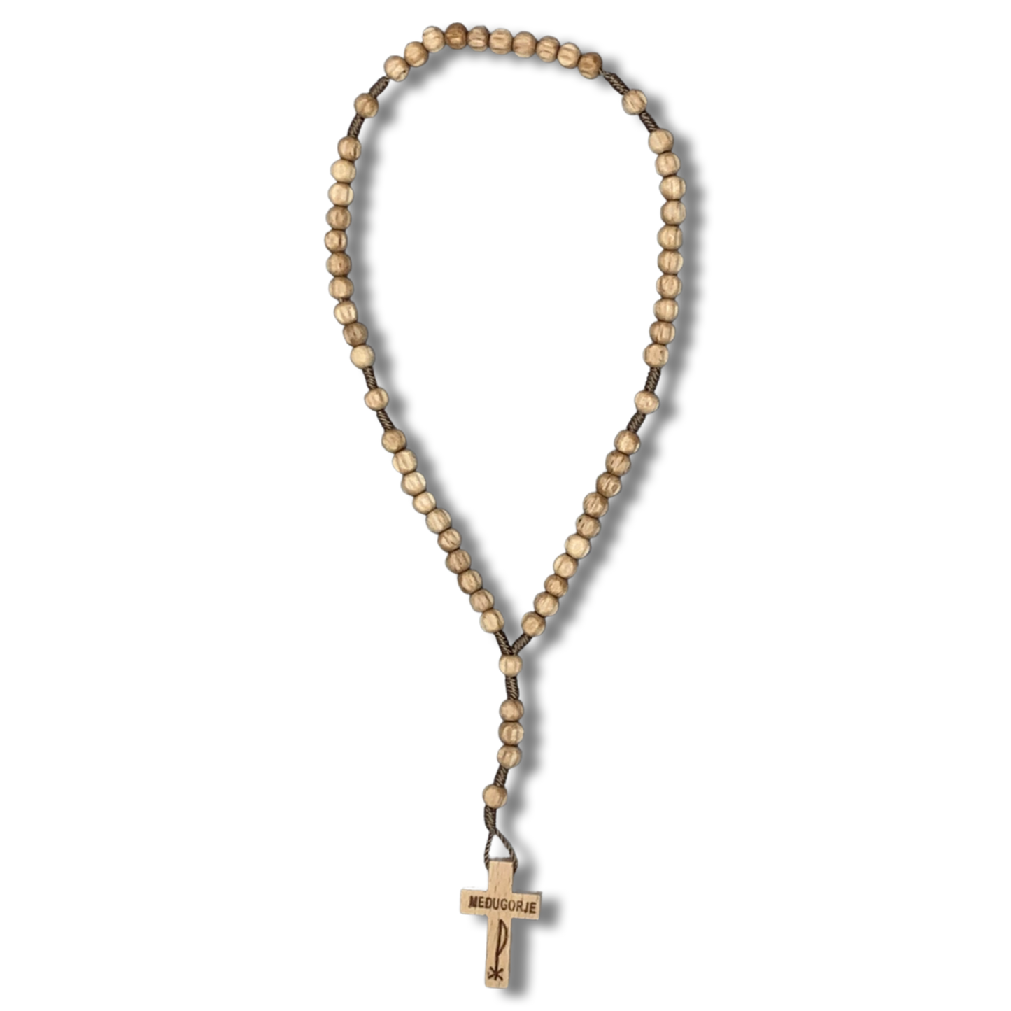 Wood Queen of Peace Rosary