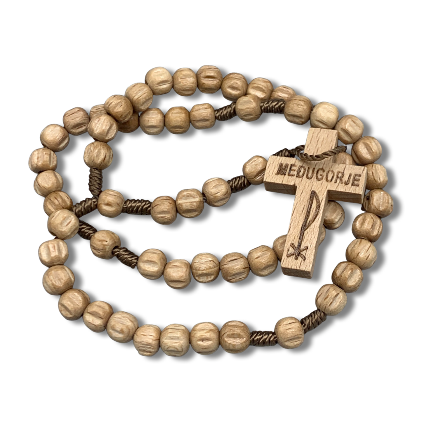 Wood Queen of Peace Rosary