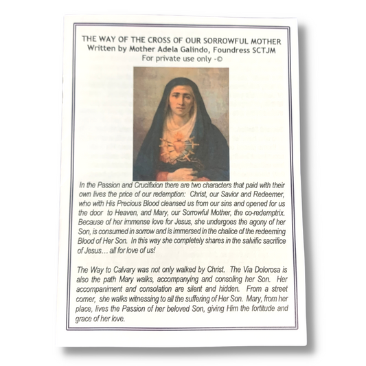 The Way of the Cross of Our Sorrowful Mother by Mother Adela, SCTJM Foundress