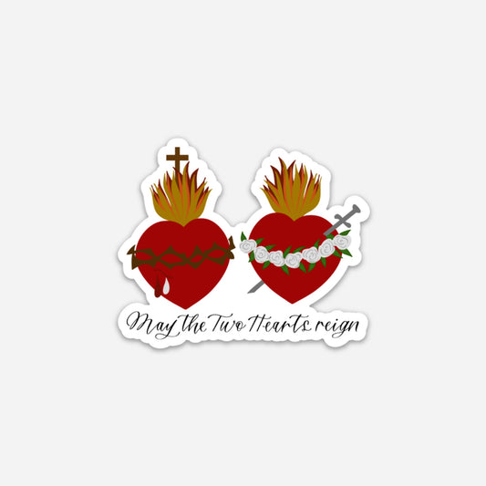 Two Hearts Sticker