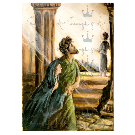 Original Losing and Finding of Jesus in the Temple Color Print by SCTJM
