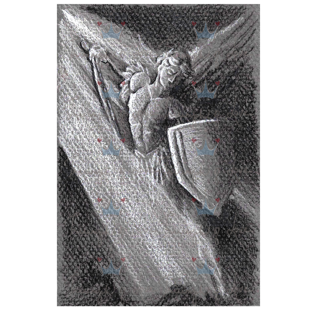 Original St. Michael the Archangel Print by SCTJM