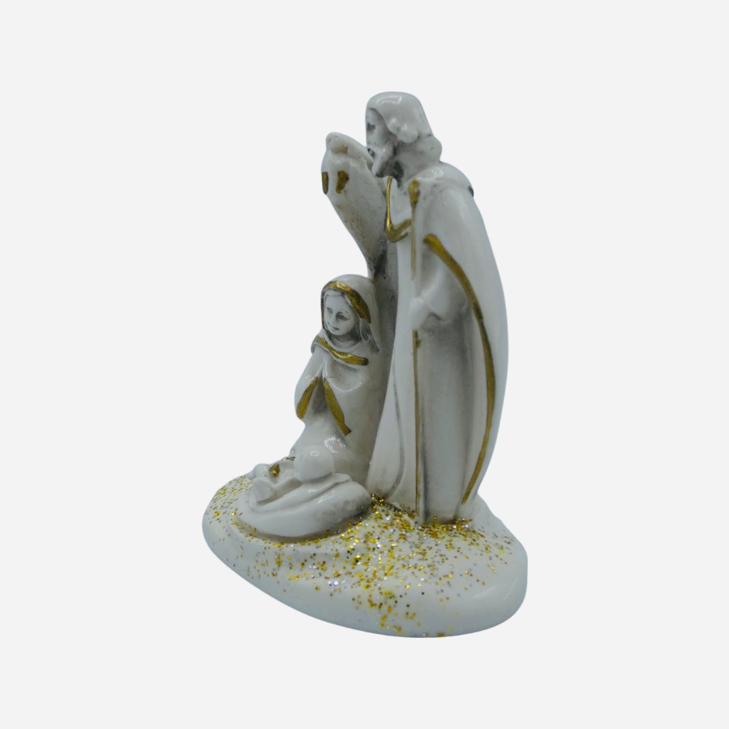 White Holy Family Statue
