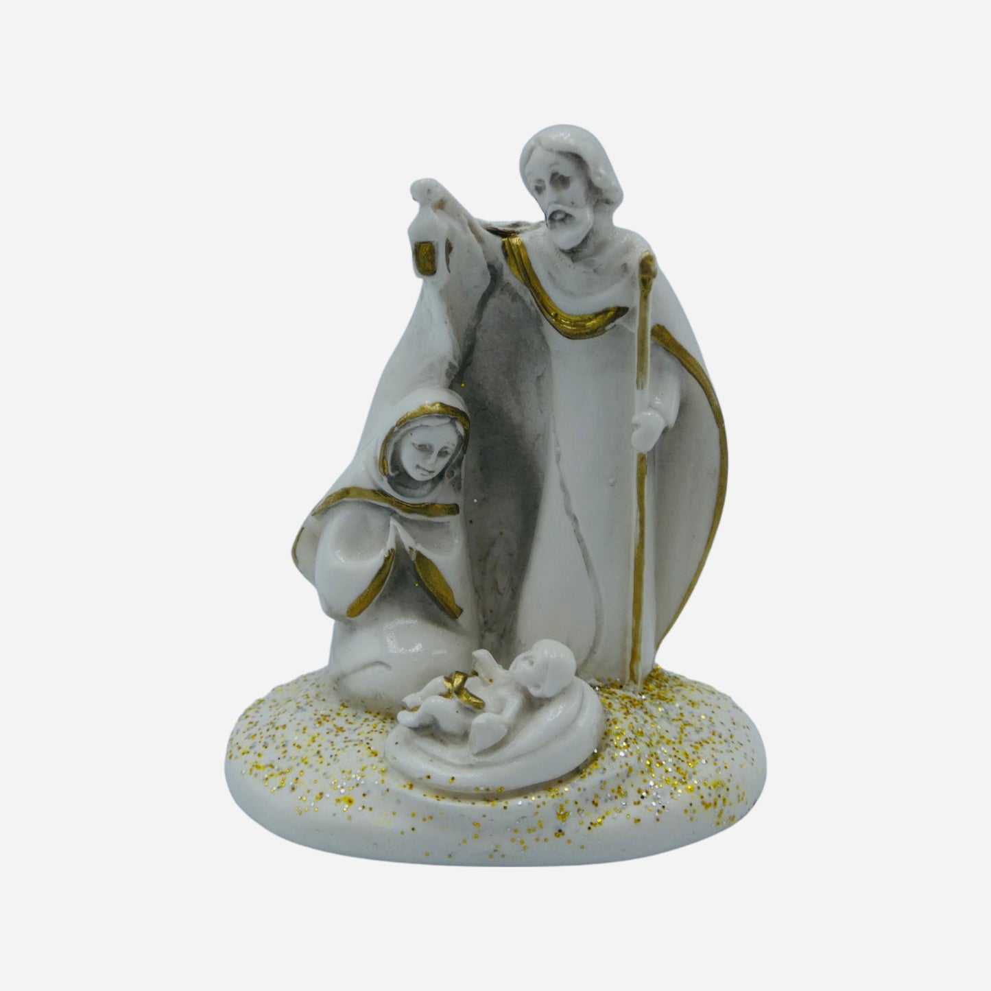 White Holy Family Statue