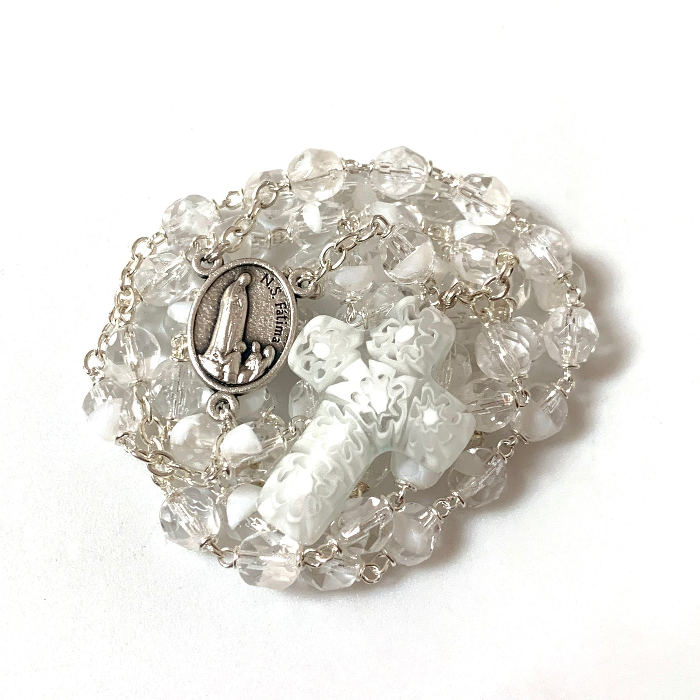 Murano Glass Fatima Rosary