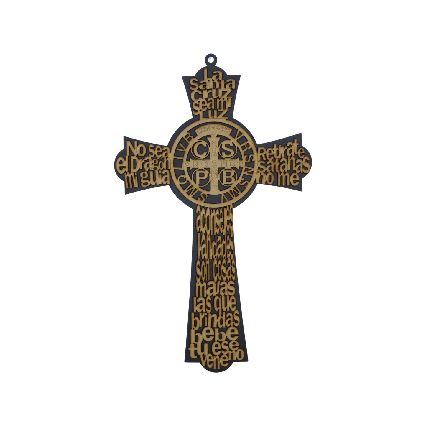 Wooden St. Benedict Cross Decor