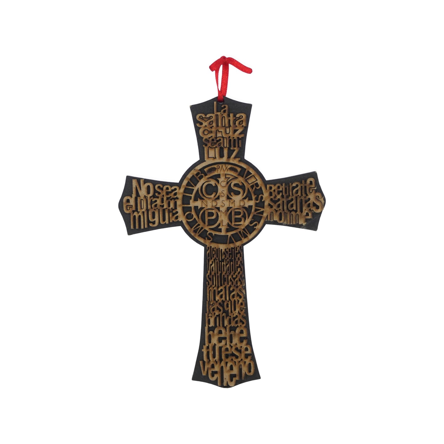 Wooden St. Benedict Cross Decor