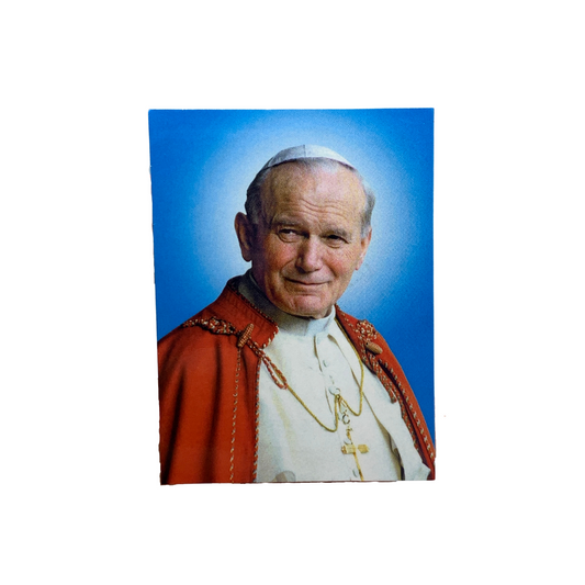 Wooden St. John Paul II Magnet