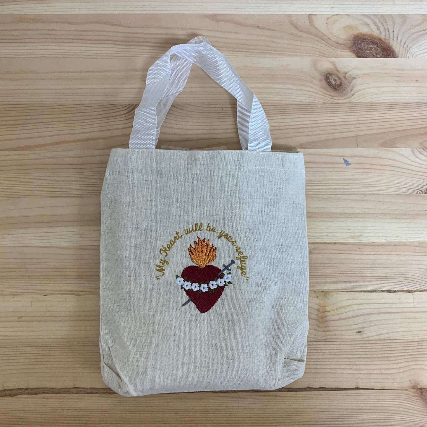 Embroidered Small Tote Bag by SCTJM