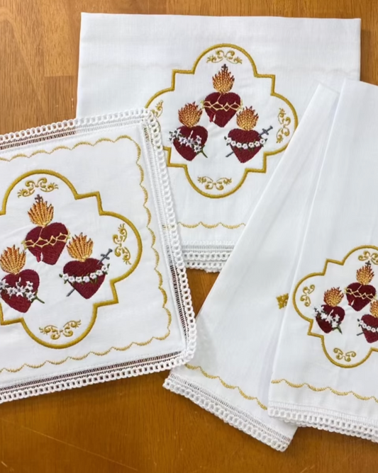 Embroidered Mass Linen Set by SCTJM