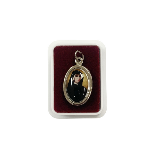 Oval St. Faustina Medal with Relic