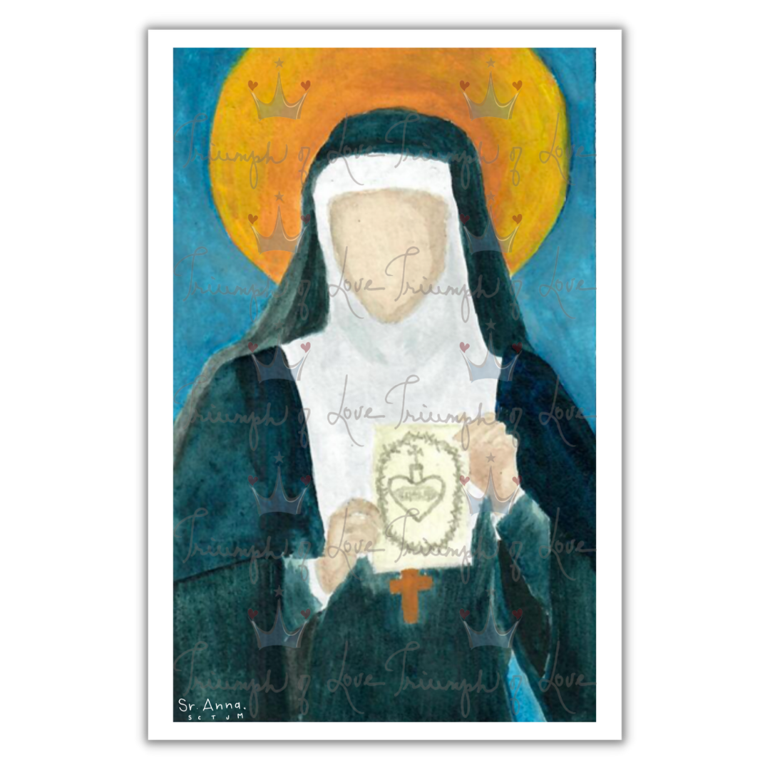 Original St. Margaret Mary Color Print by SCTJM