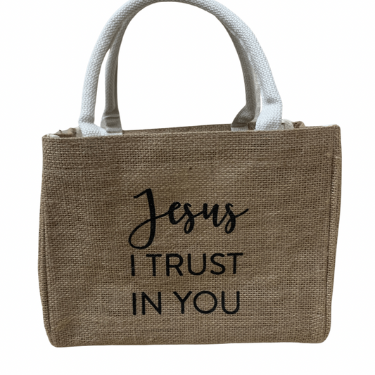 Jesus I Trust in You Small Tote Bag