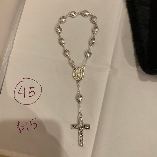 Lourdes and Miraculous Medal Decade Rosary with Clasp
