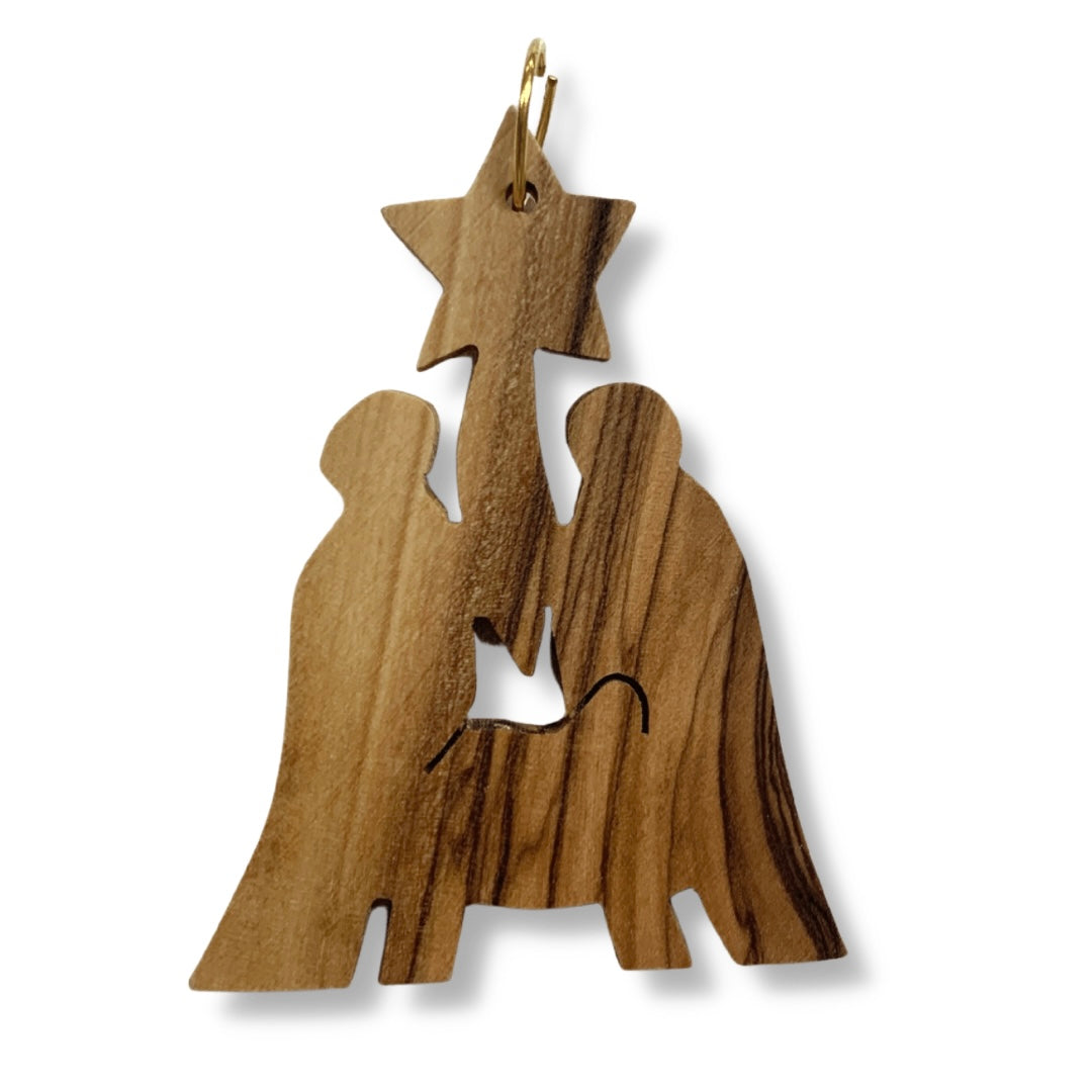 Carved Olive Wood Ornament
