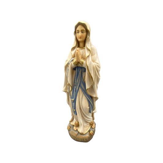 Our Lady of Lourdes - Wood Carved Statue
