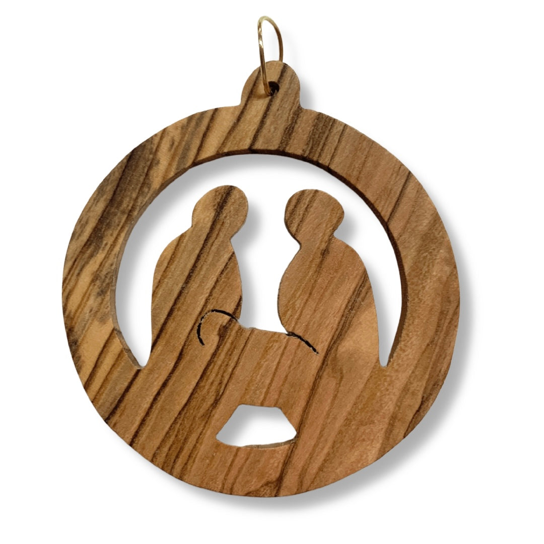 Carved Olive Wood Ornament