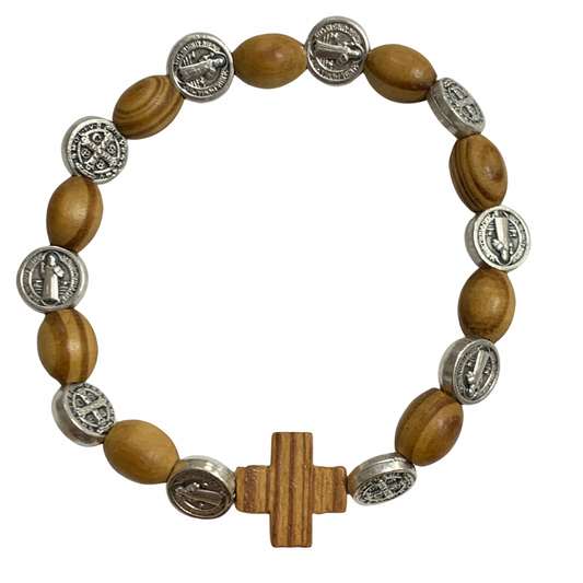 Jerusalem St. Benedict Decade Rosary Bracelet