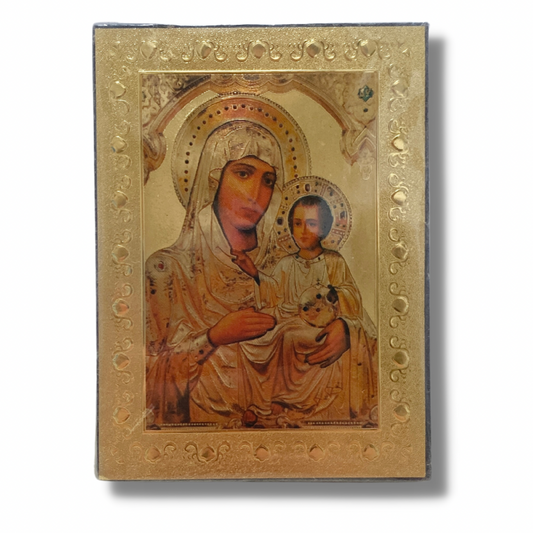 Gold Blessed Virgin Mary Icon