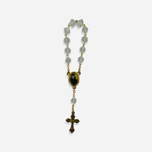 Assorted St. Faustina Decade Rosary with Pouch