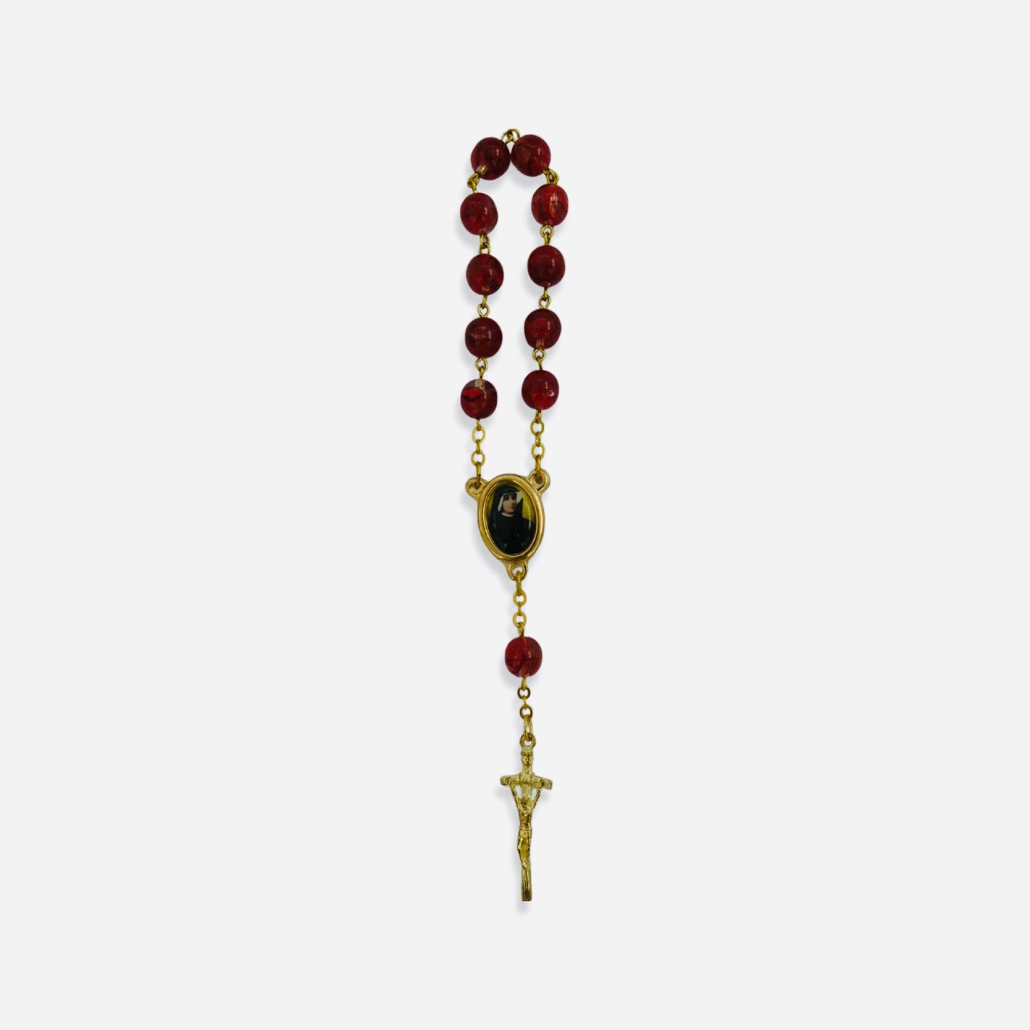 Assorted St. Faustina Decade Rosary with Pouch