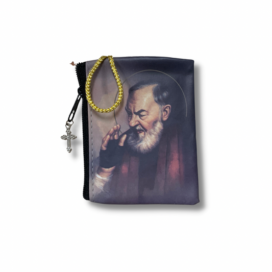 Vinyl St. Padre Pio Pouch