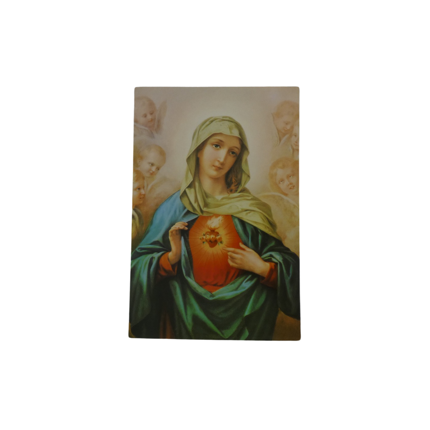 Immaculate Heart of Mary with Angels Print